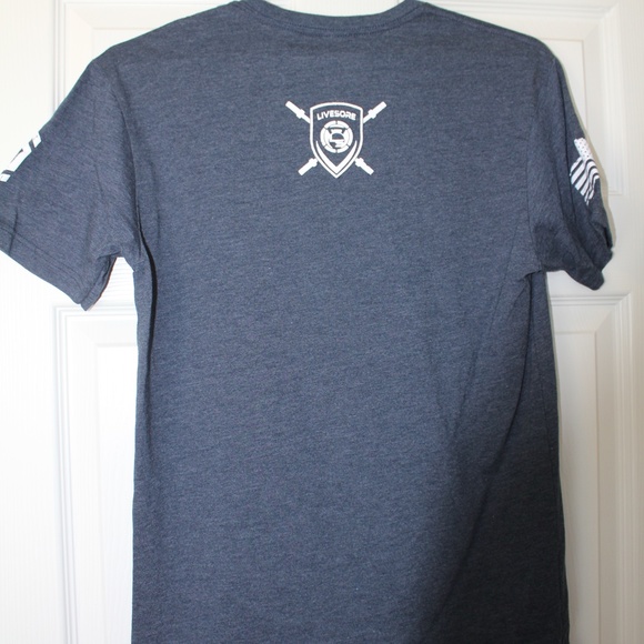 Livesore, Medium HUSTLE t-shirt, Dark Blue - Picture 4 of 6